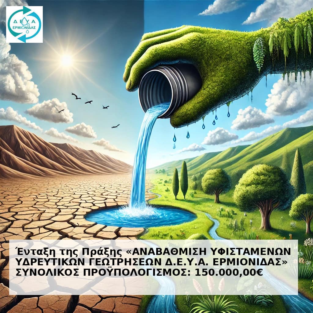 Αναβάθμιση Υδρευτικών Γεωτρήσεων στην Ερμιονίδα – 150.000,00€ Αναβάθμιση Υδρευτικών Γεωτρήσεων στην Ερμιονίδα – 150.000,00€