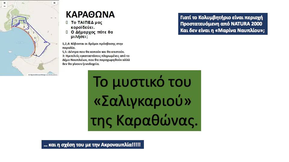 ΝΑΥΠΛΙΟ – ΤΟ ΜΥΣΤΙΚΟ ΤΟΥ “ΣΑΛΙΓΚΑΡΙΟΥ” ΤΗΣ ΚΑΡΑΘΩΝΑΣ