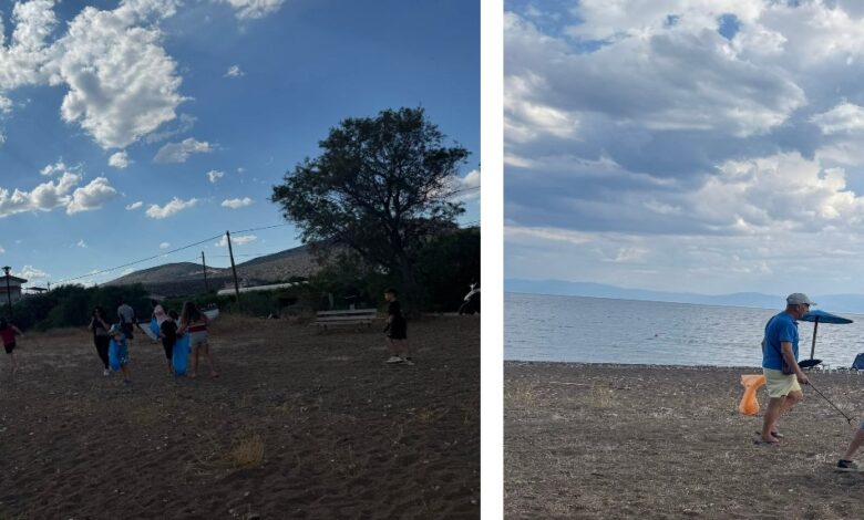 ΕΘΕΛΟΝΤΕΣ  ΚΑΘΑΡΙΣΑΝ  ΤΗΝ  ΠΑΡΑΛΙΑ  ΤΗΣ  ΚΑΝΤΙΑΣ