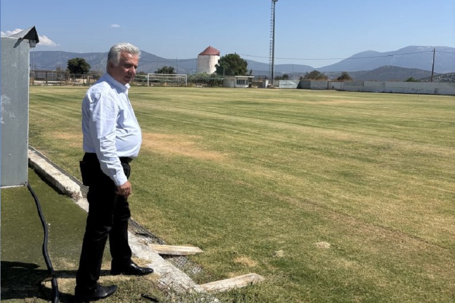 Εργασίες αναβάθμισης στο δημοτικό γήπεδο Κρανιδίου